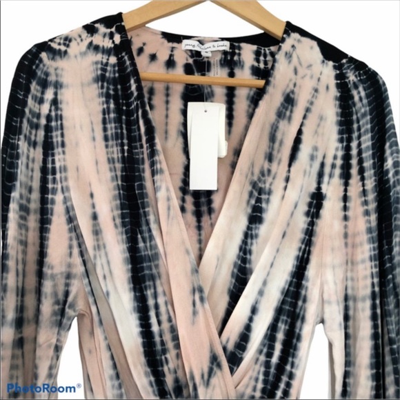 NEW W/ Tags!! Young Fabulous and Broke Jillian Faux Wrap Dress, S - Picture 6 of 11